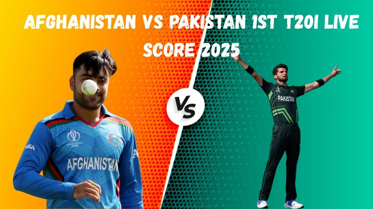 Afghanistan vs Pakistan 1st T20I Live Score 2025
