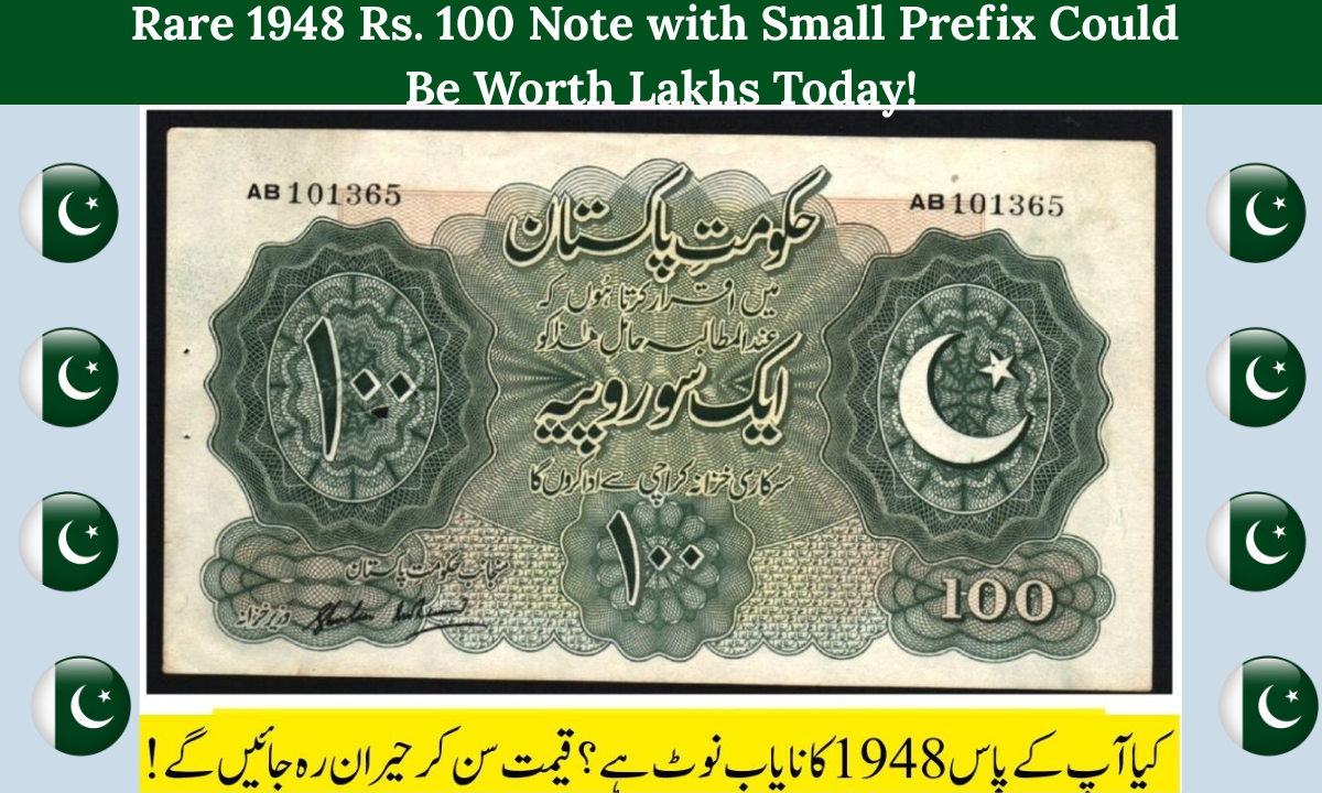 Rare 1948 Rs. 100 Note with Small Prefix Could Be Worth Lakhs Today!