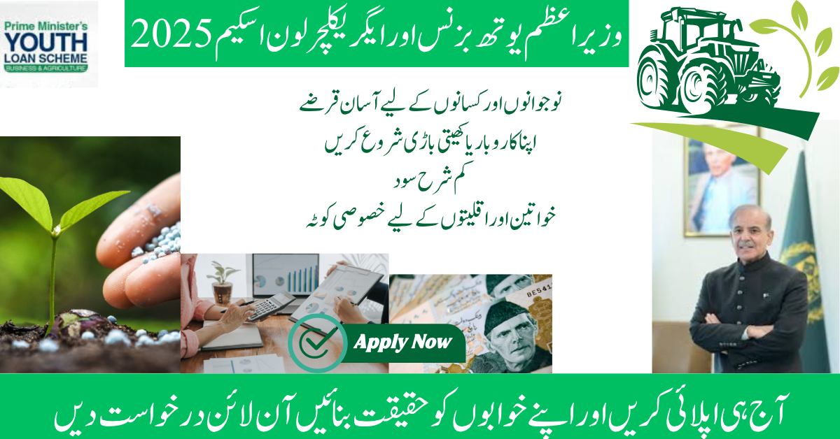 PM Youth Business &amp; Agriculture Loan Scheme 2025 Apply now
