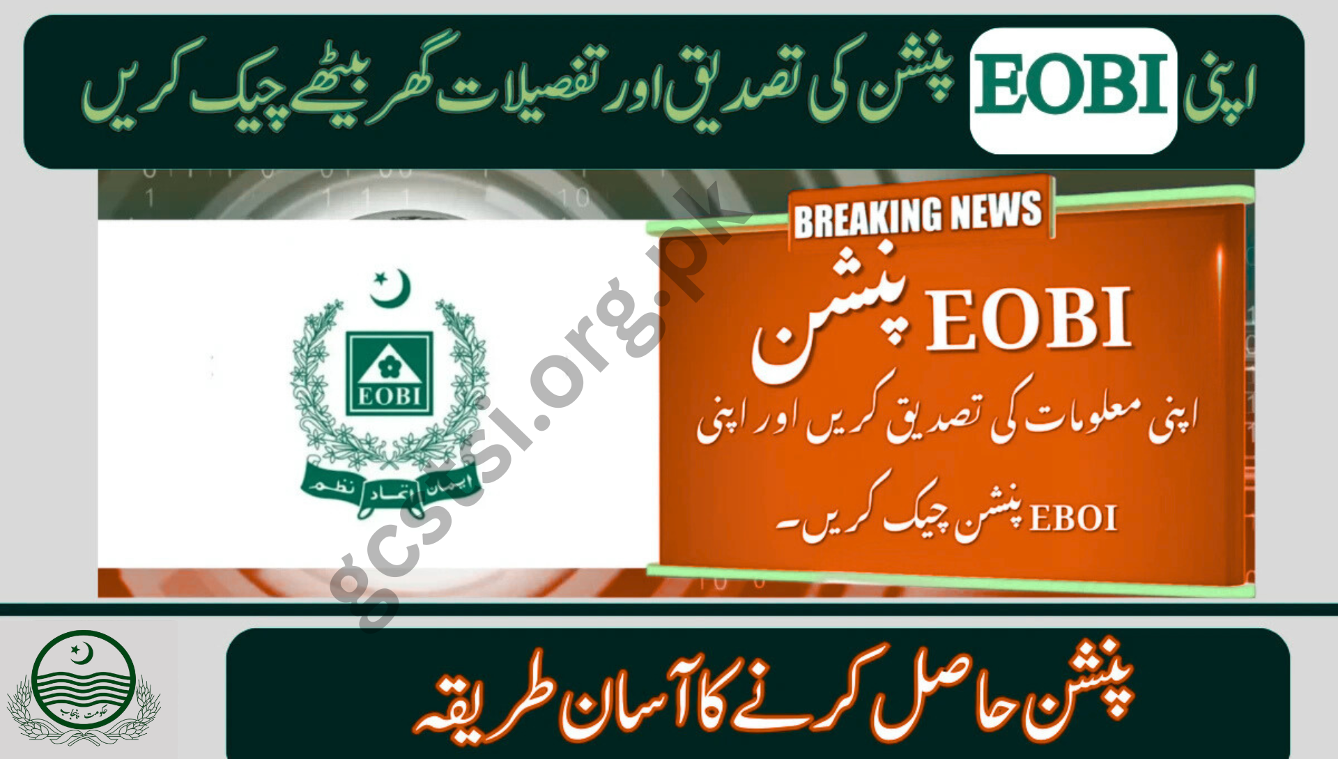 EOBI Login &amp; Pension Check