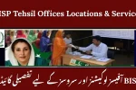 BISP Tehsil Offices Locations & Services
