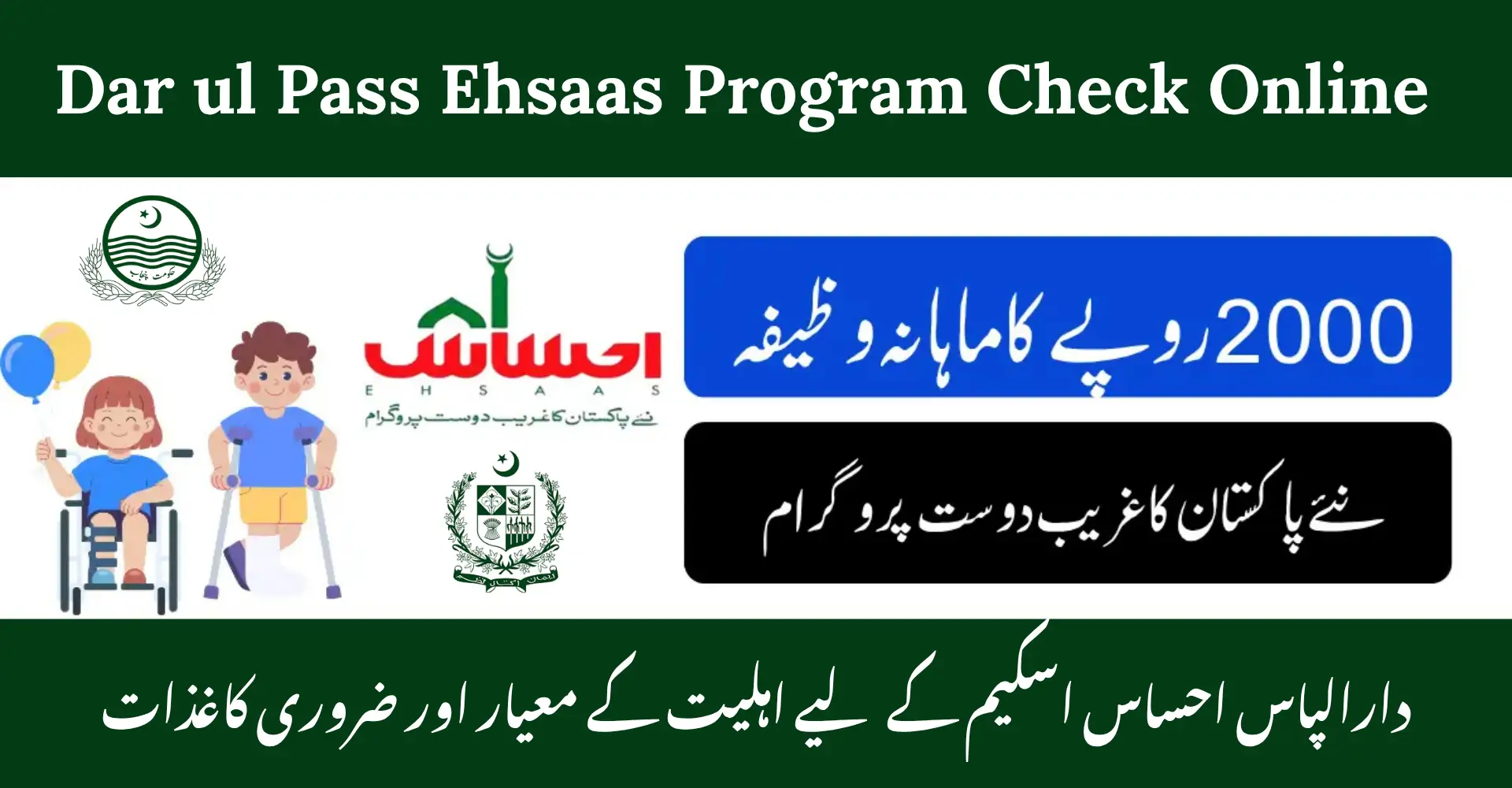 Dar ul Pass Ehsaas Program Check Online Registration 2025 | Complete Guide for Eligibility, Documents &amp; Application Process